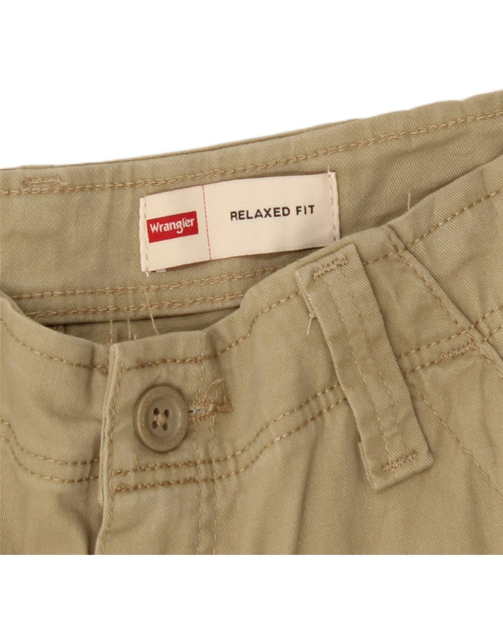 WRANGLER Mens Relaxed Fit Cargo Trousers W30 L30 Beige Cotton Vintage Wrangler and Second-Hand Wrangler from Messina Hembry 