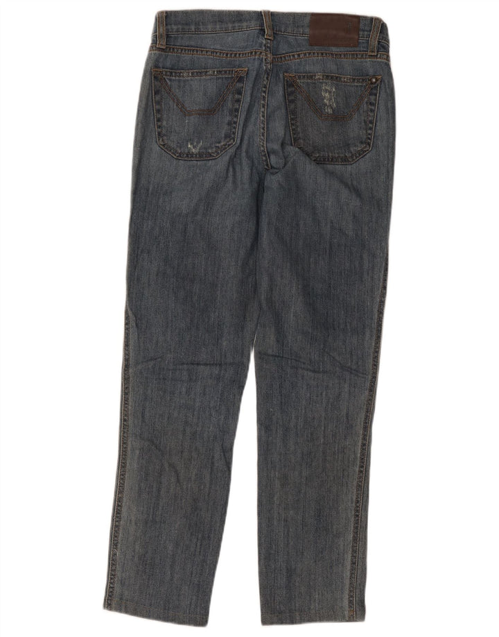 Jeckerson Womens Distressed Slim Jeans W26 L26 Blue Cotton