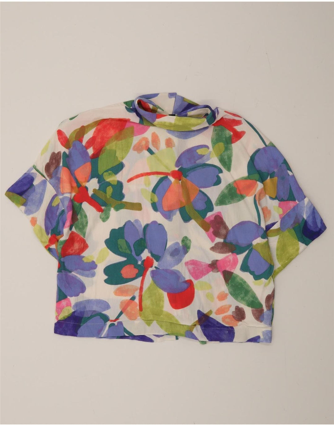 Camicetta da donna a maniche corte C&A EU 40 media floreale multicolore