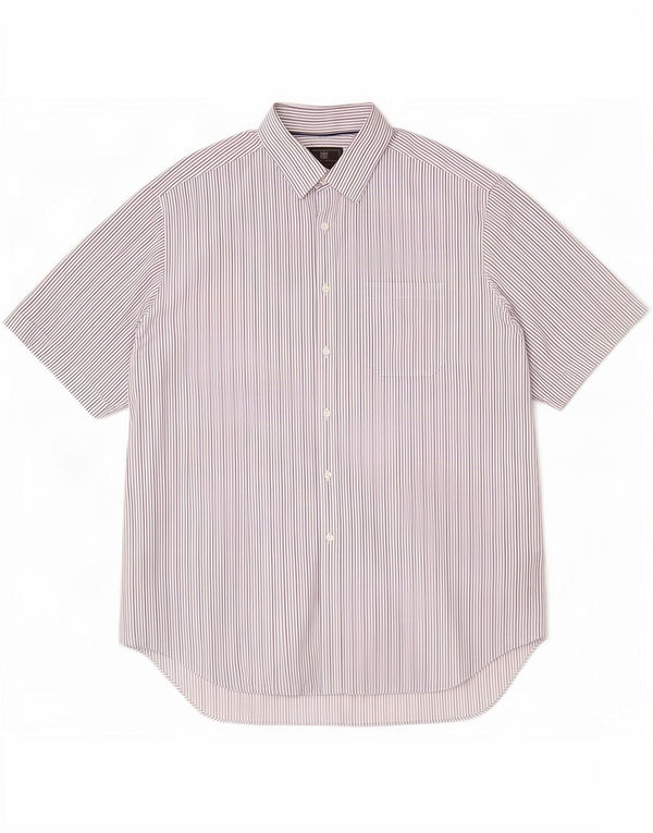 Marks & Spencer Herren-Kurzarmhemd, Größe 17 1/2 44/45 XL, Weiß