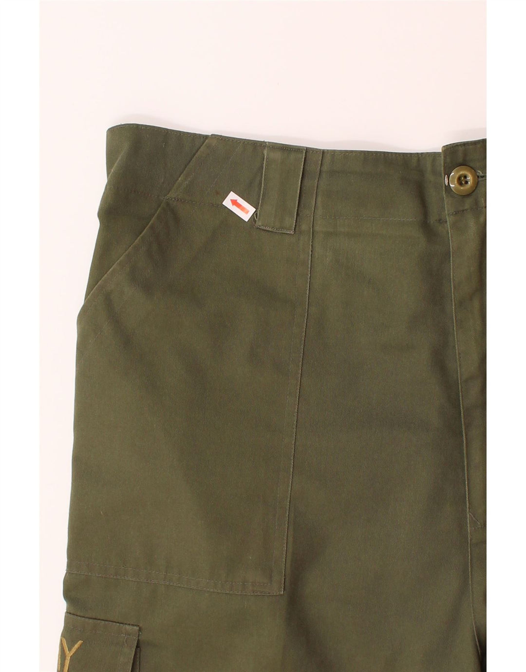 VINTAGE Mens Straight Cargo Trousers W36 L28 Khaki Vintage Vintage and Second-Hand Vintage from Messina Hembry 