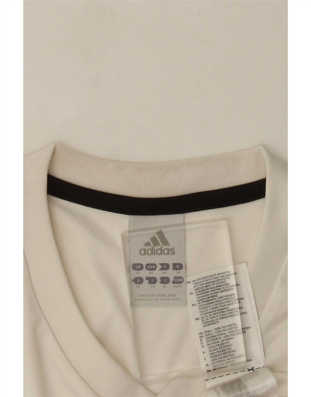 Adidas Mens Climalite Camiseta Top Medio Blanco Poliéster