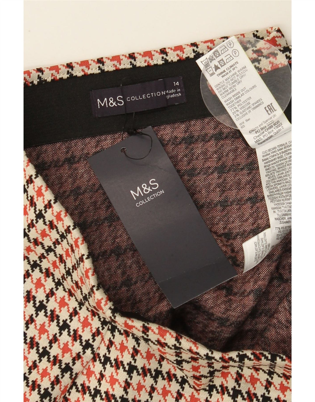 MARKS & SPENCER Womens Straight Skirt UK 14 Medium W34  Multicoloured