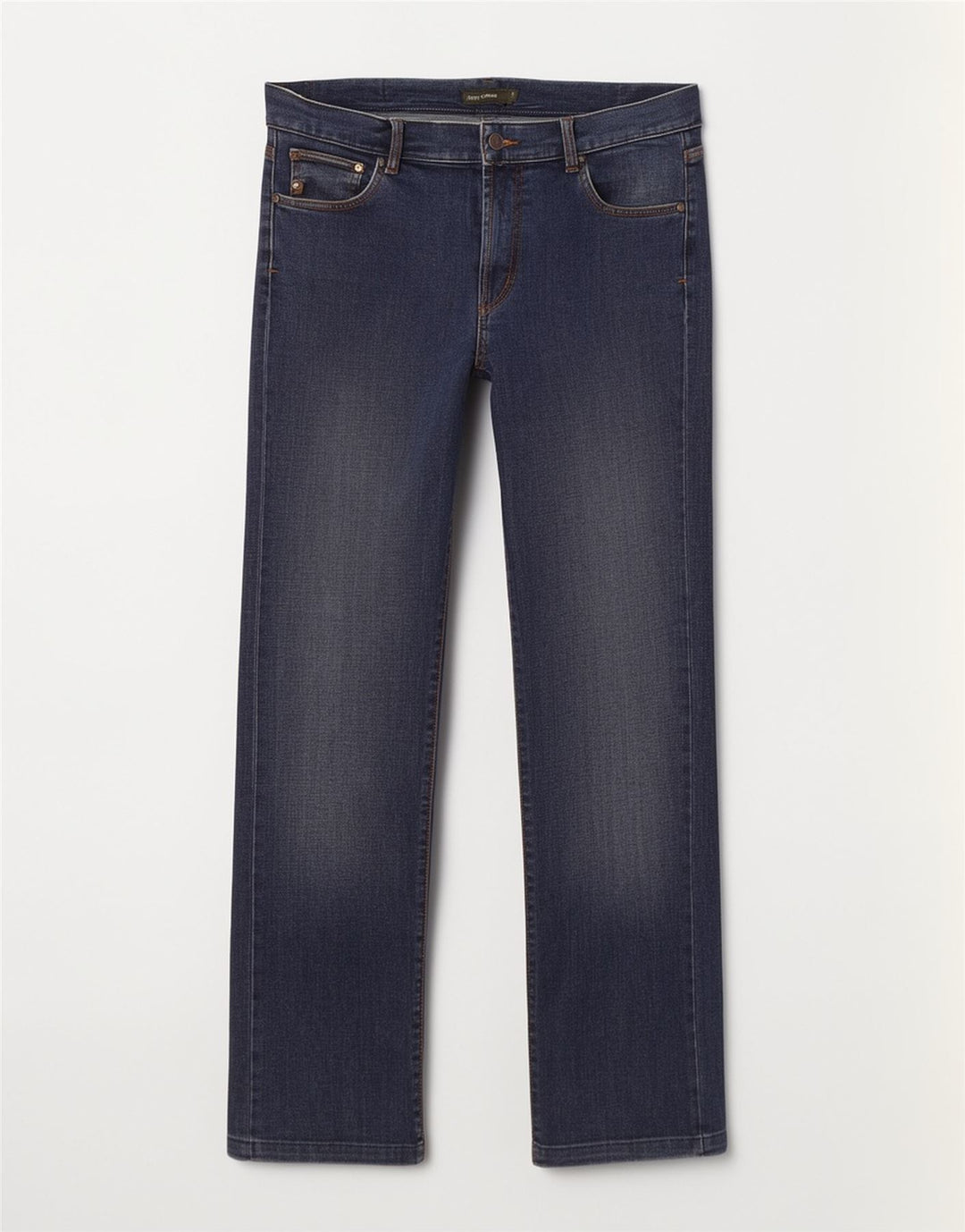 Henry Cottons Mens Straight Jeans W36 L32 Blue Cotton
