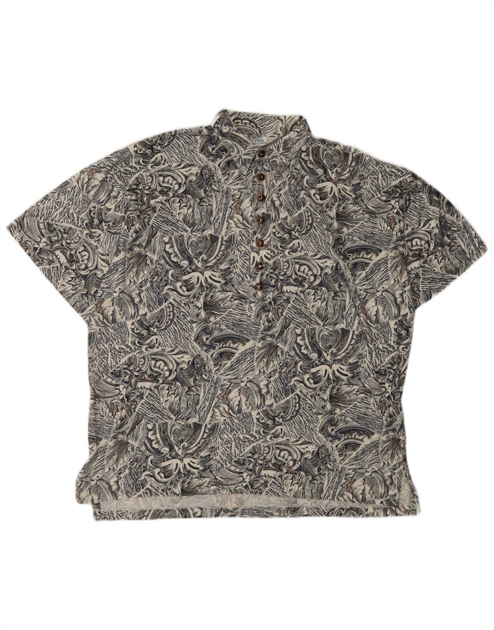 Maglia pullover a maniche corte da uomo Manuel Ritz IT 50 Paisley grigio medio