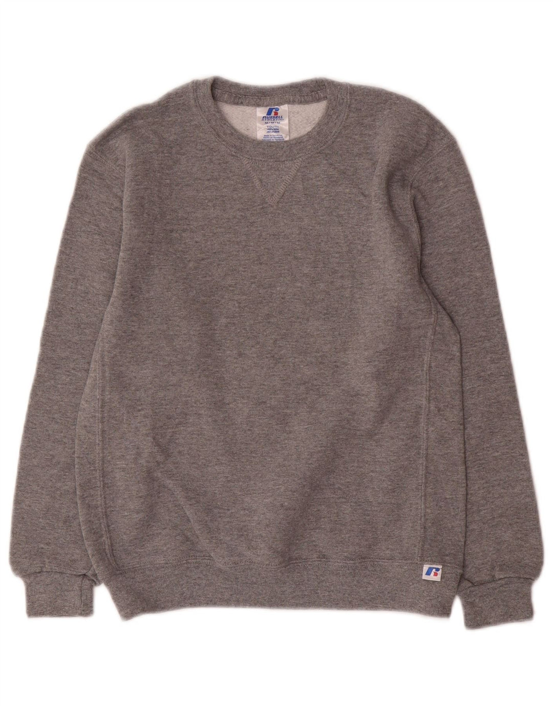 Russell Athletic Boys Sweatshirt Jumper 11-12 Years Medium Grey Flecked