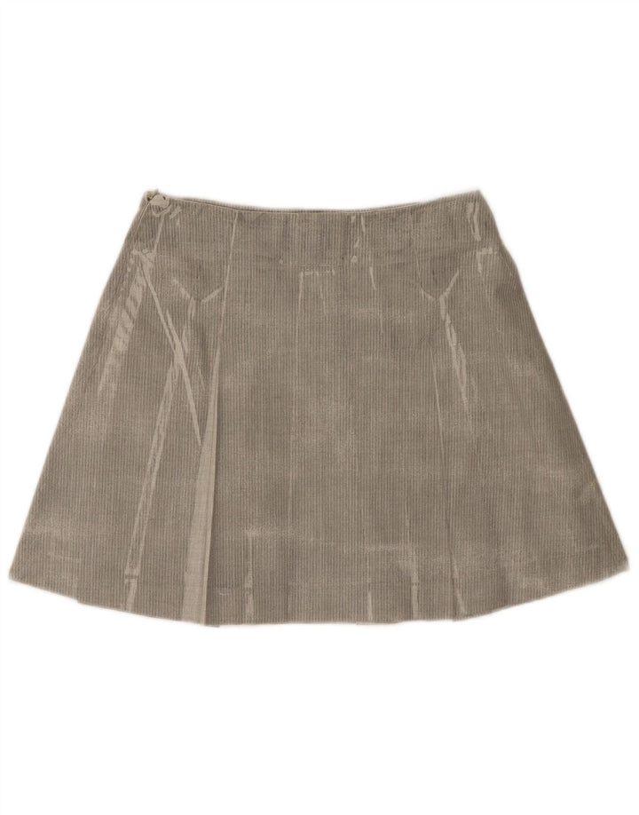 Trussardi plisseret mininederdel til kvinder IT 42 Medium W28 Grå sildeben