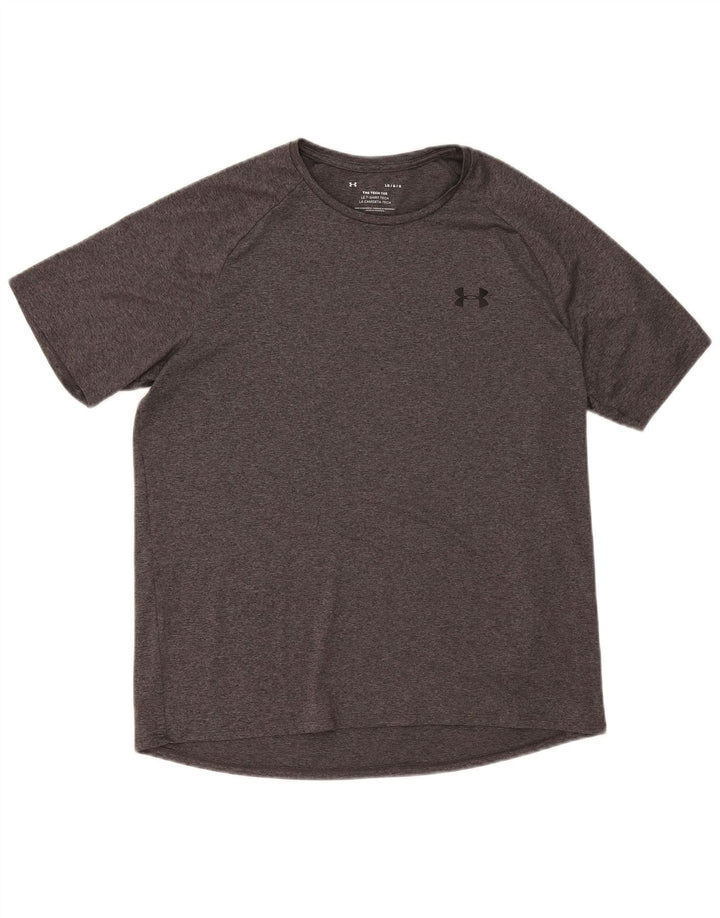 Under Armour Mens T-Shirt Top Large Grey Flecked
