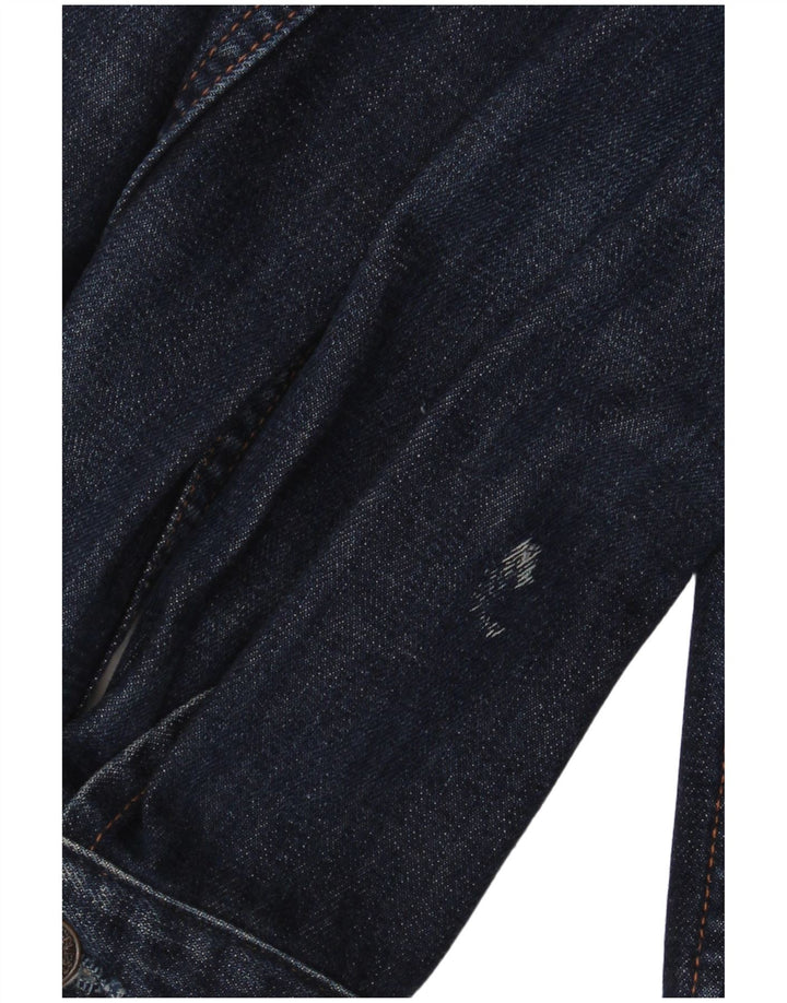 LEVI'S Girls Denim Jacket 9-10 Years Small  Navy Blue Cotton