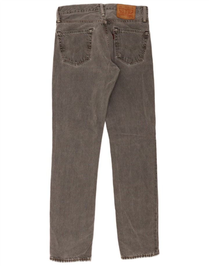 Levi's Mens 511 Slim Jeans W29 L32 Grey Cotton