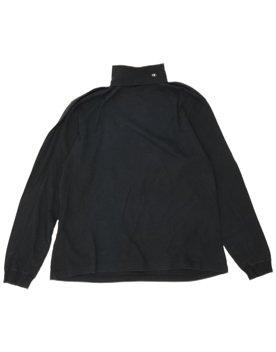 Champion Mens Top Long Sleeve 2XL Black Cotton