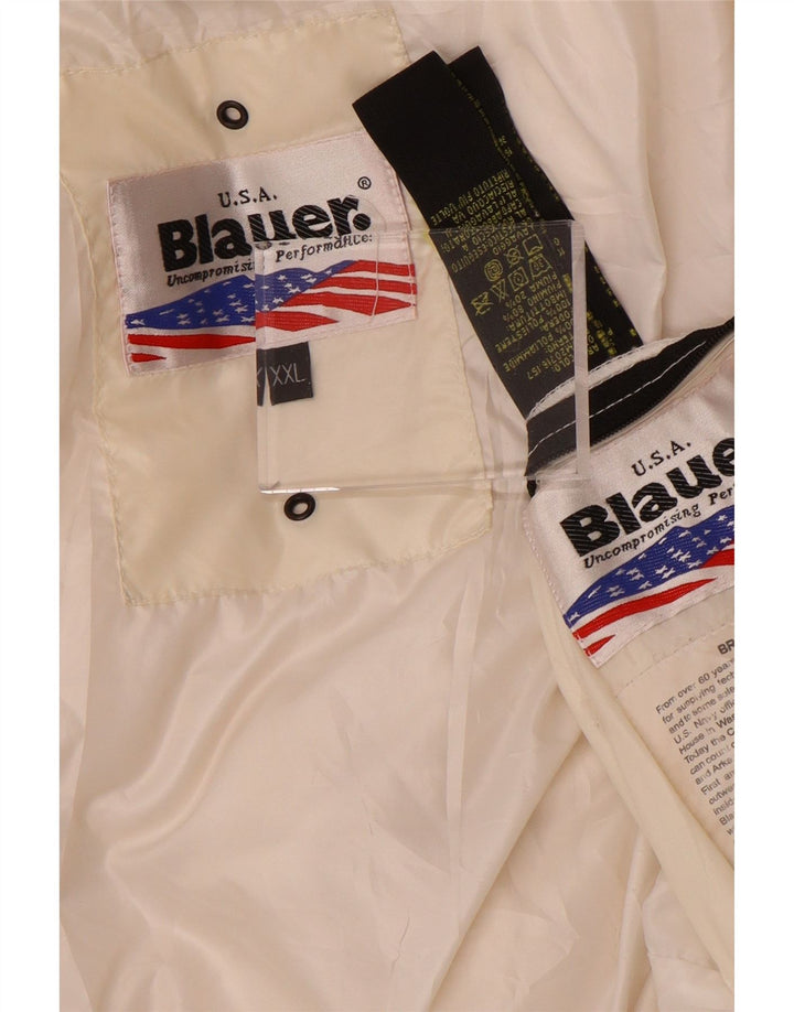 Blauer Womens Padded Jacket UK 20 2XL White Polyamide
