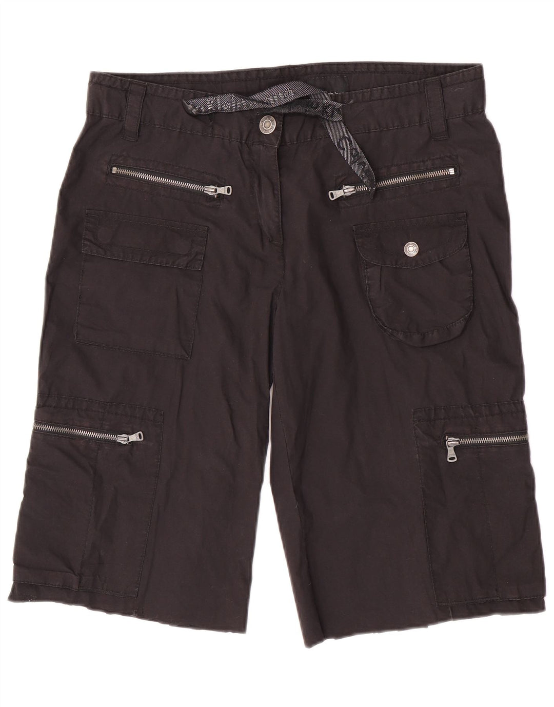 Pantaloncini cargo da donna Calvin Klein Jeans W32 cotone nero medio