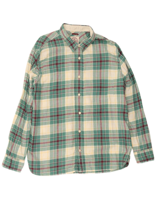 Chemise en flanelle pour homme Fat Face XL en coton à carreaux vert