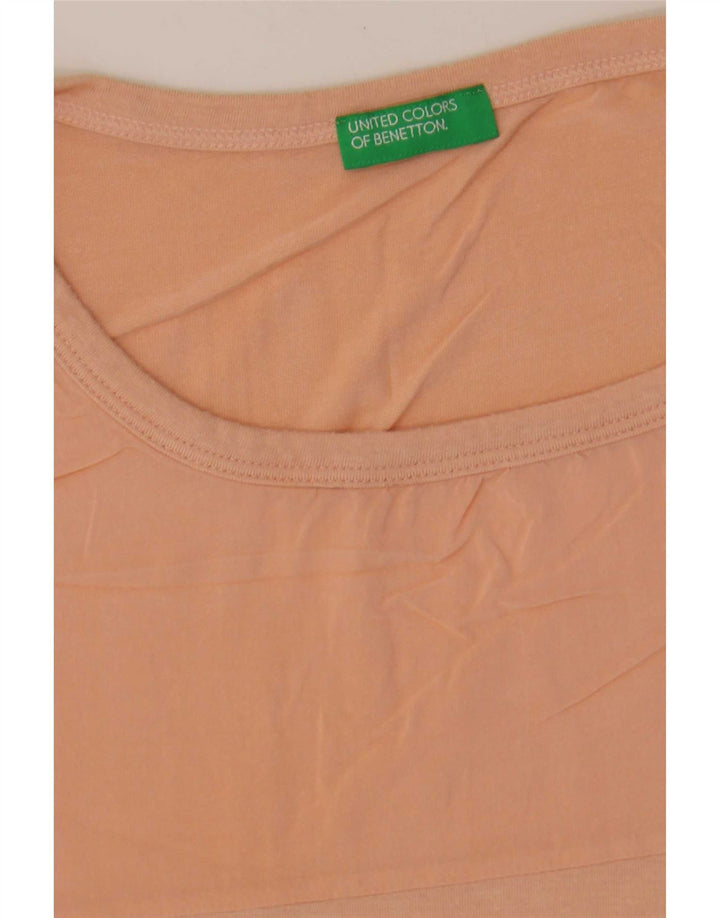 Benetton Womens T-Shirt Top UK 16 Large Pink