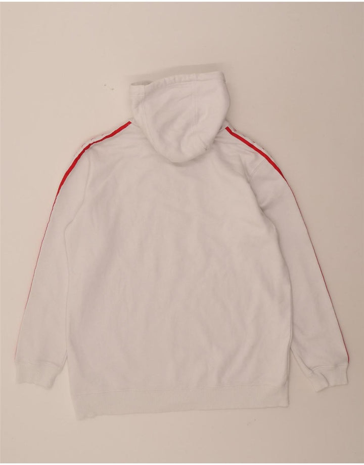 CALVIN KLEIN JEANS Mens Graphic Hoodie Jumper Large White Cotton Vintage Calvin Klein Jeans and Second-Hand Calvin Klein Jeans from Messina Hembry 