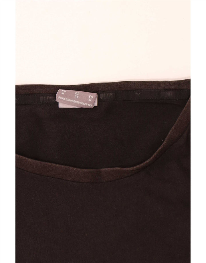 Puma Mens T-Shirt Top XL Black Cotton
