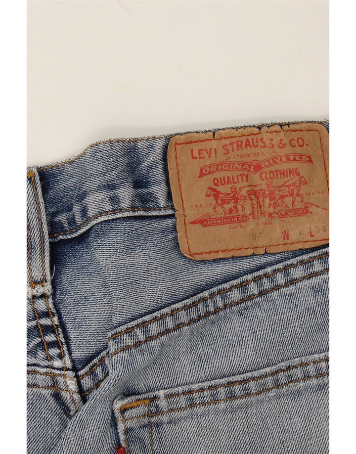 LEVI'S Mens Distressed Denim Shorts W32 Medium Blue Cotton Vintage Levi's and Second-Hand Levi's from Messina Hembry 