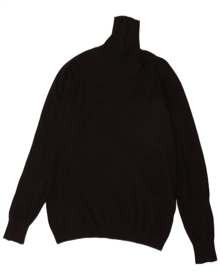 Maglione maglione collo alto da uomo Zara nero medio