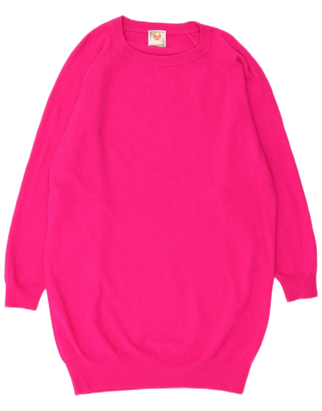 Stefanel Womens Jumper Dress UK 14 Medium Pink Acrylic