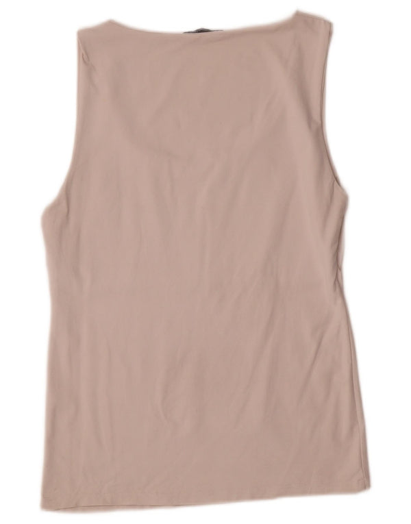 Zara Womens Vest Top UK 14 Large White Polyamide