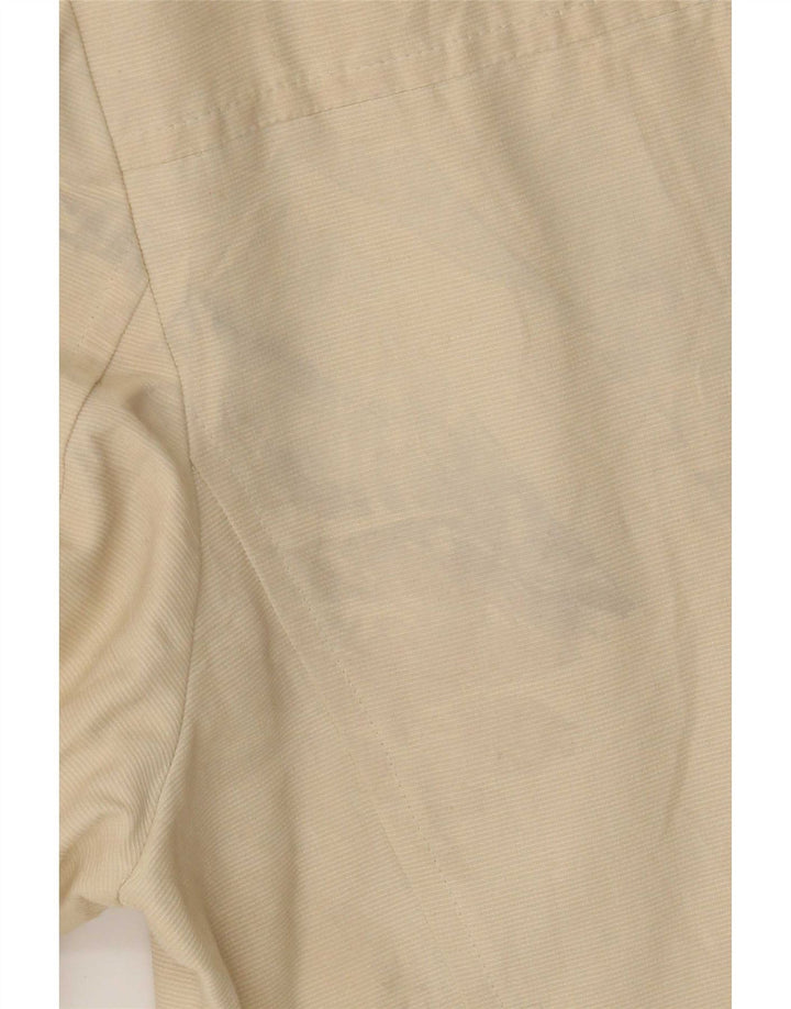 Valentino Womens 3 Button Blazer Jacket IT 40 Small Beige Pinstripe