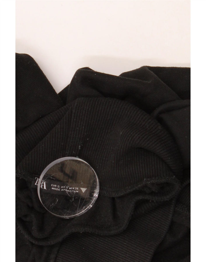 ZARA Womens Oversized Sweatshirt Jumper UK 10 Small Black Vintage Zara and Second-Hand Zara from Messina Hembry 