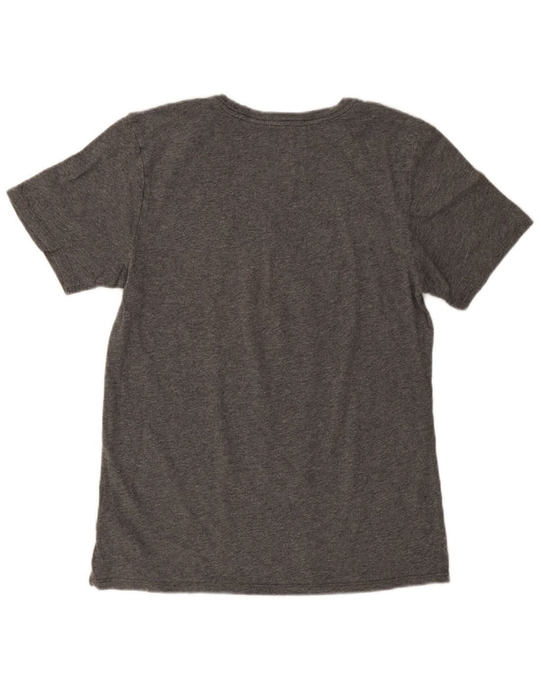 Nike Camiseta gráfica para mujer Top UK 10 Small Grey Cotton