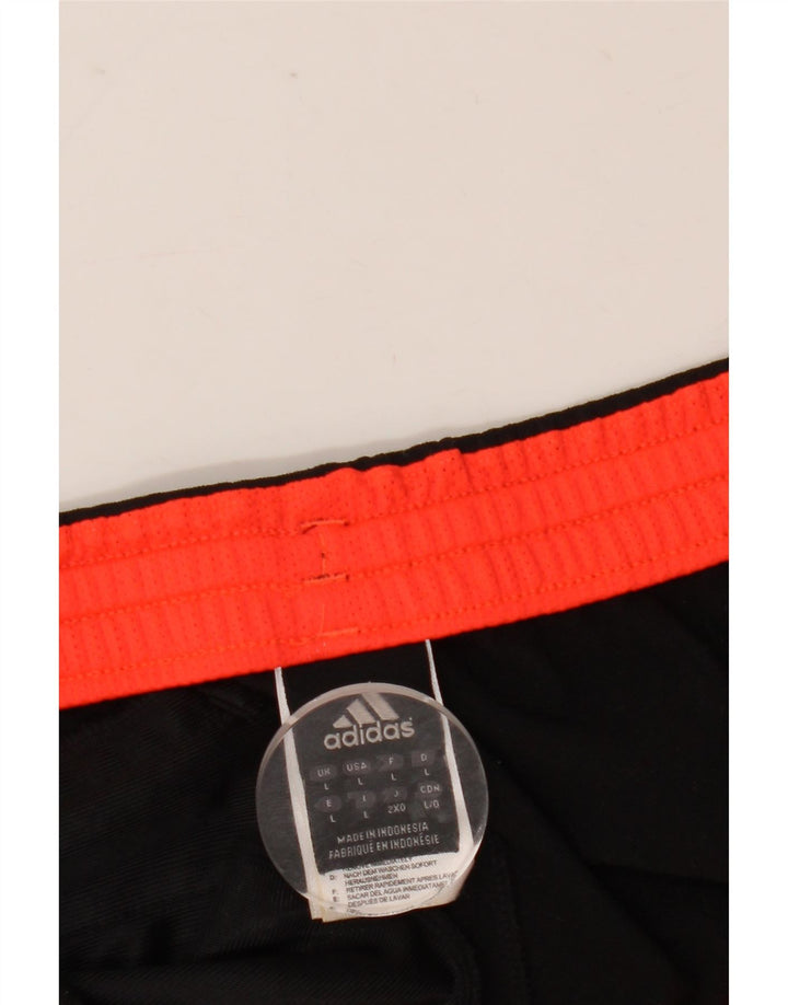 Adidas Mens Tracksuit Trousers Large Black Polyester