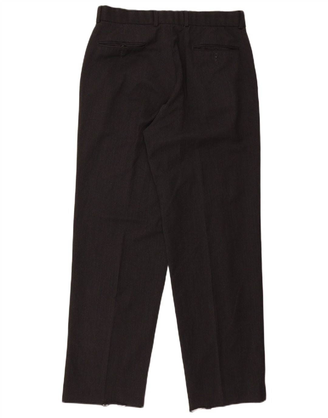 MARKS & SPENCER Mens Straight Suit Trousers W30 L30 Grey Polyester