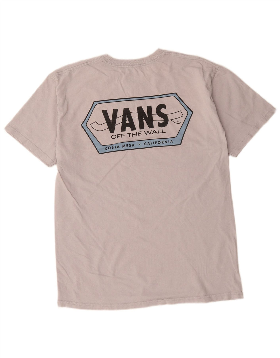 Vans Mens Graphic T-Shirt Top Medium Grey Cotton