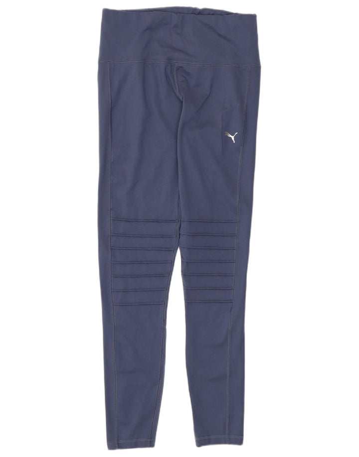 Puma Damen Leggings UK 12 Mittelblau