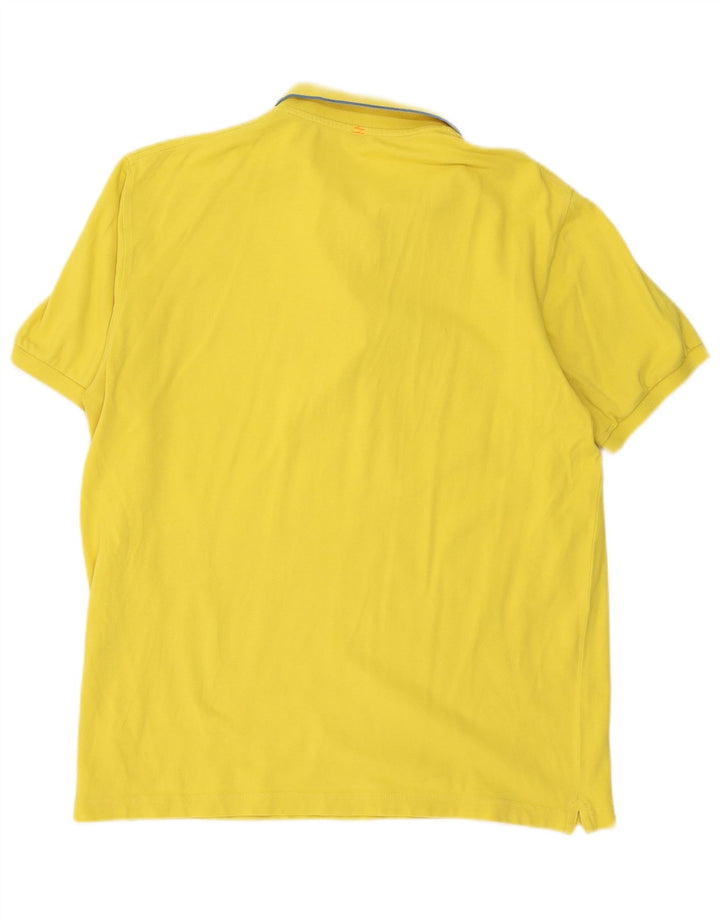 Sun68 Mens Polo Shirt 2XL Yellow Cotton