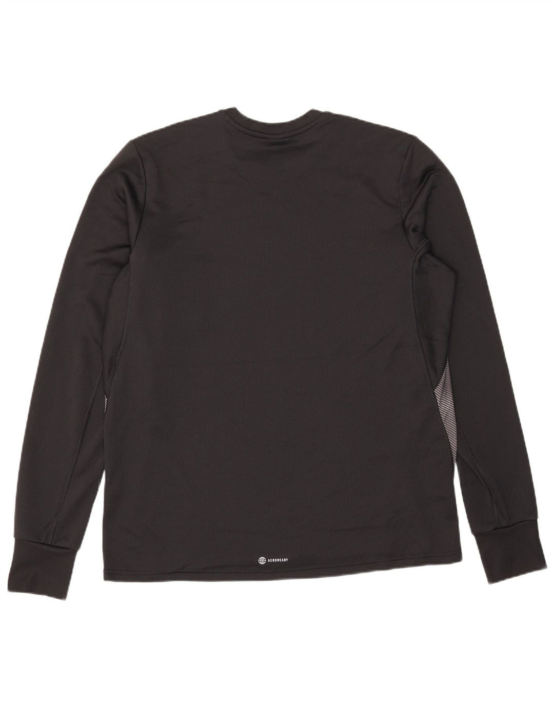 Adidas Aeroready Top da uomo a maniche lunghe grande in poliestere color block nero