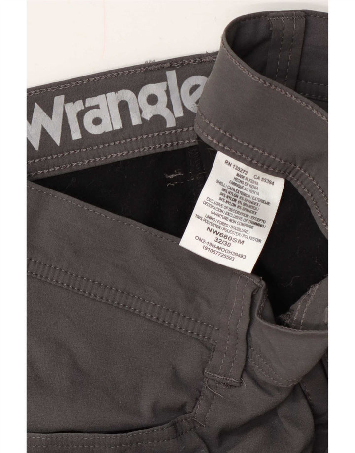 Wrangler Herren gerade Cargohose W32 L30 graues Nylon