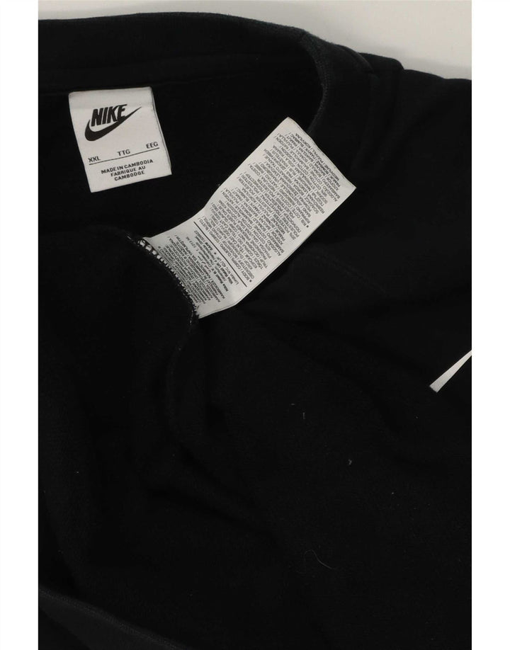Nike grafisk sweatshirt til mænd 2XL sort bomuld