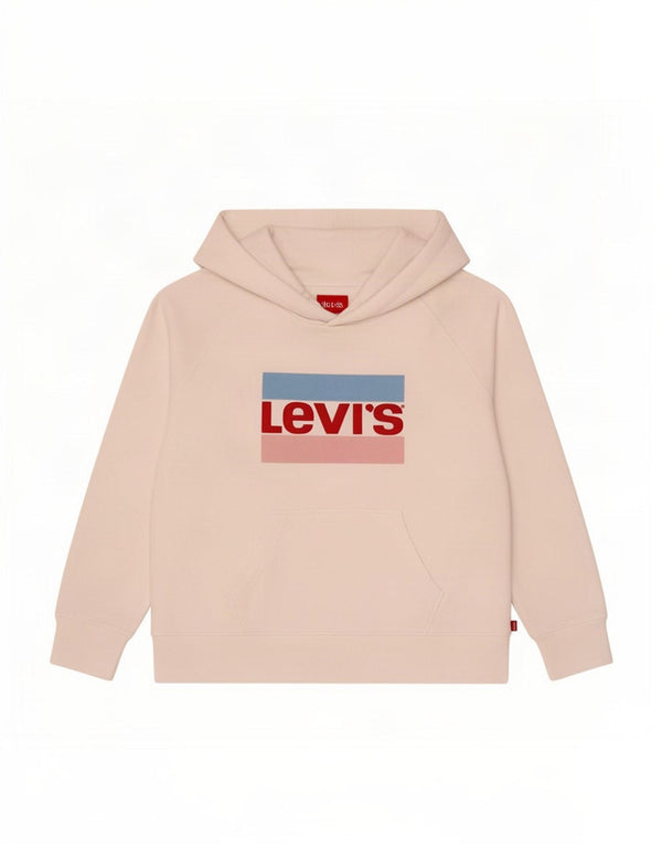 Levi's Damen-Kapuzenpullover mit Grafik, übergroß, Gr. 10, Weiß