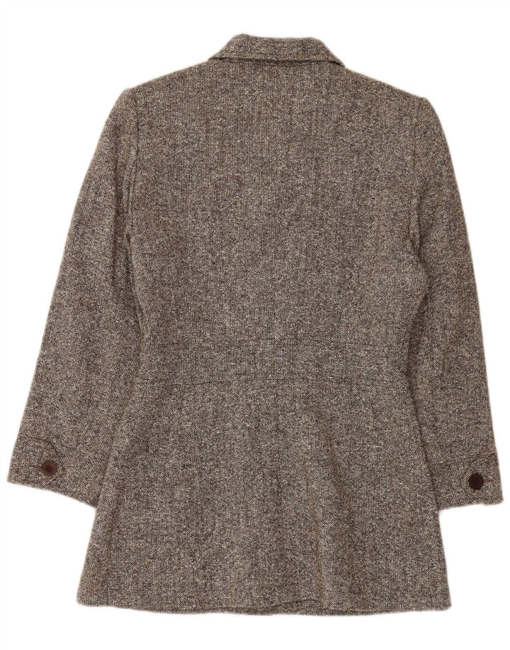 Promod Abrigo para mujer UK 42 Algodón moteado gris medio