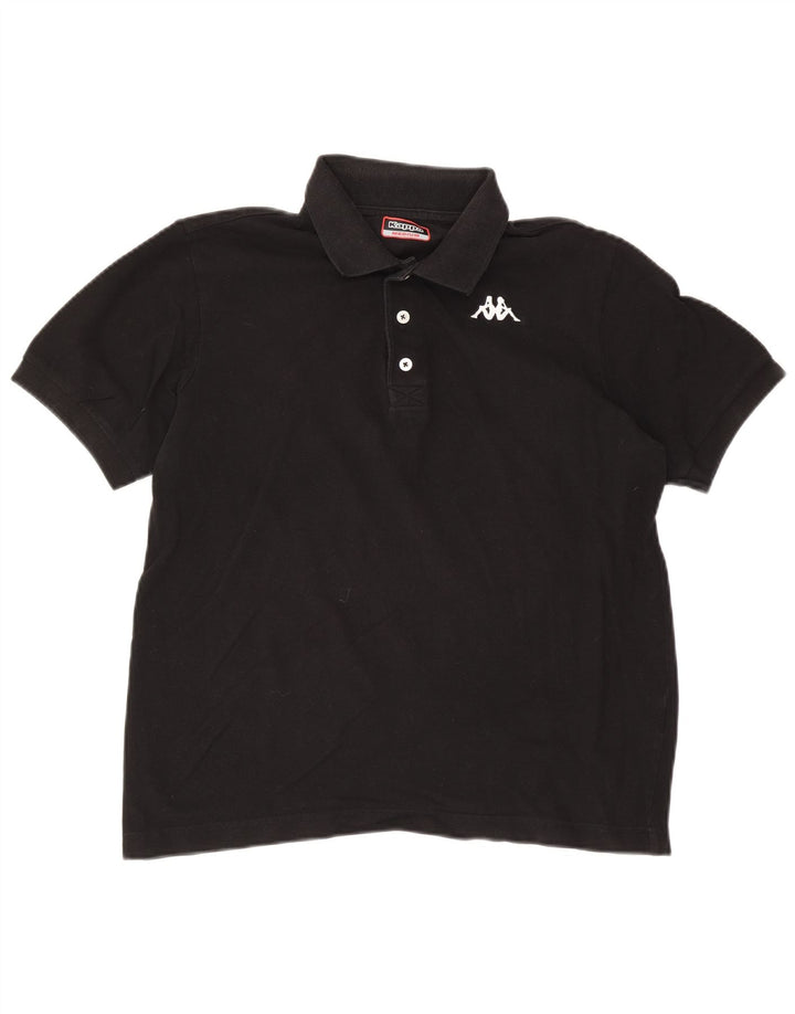 Tricou polo pentru bărbați Kappa, mediu negru