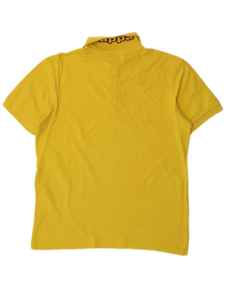 Kappa Mens Graphic Polo Shirt Large Yellow