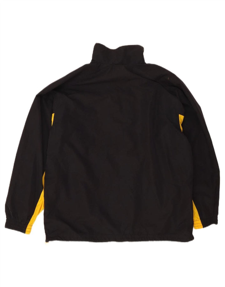 FILA Mens Tracksuit Top Jacket Medium Black Colourblock Polyester