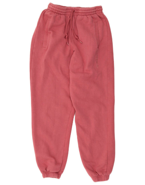 Adidas Womens Tracksuit Trousers Joggers UK 8 Small Pink Cotton