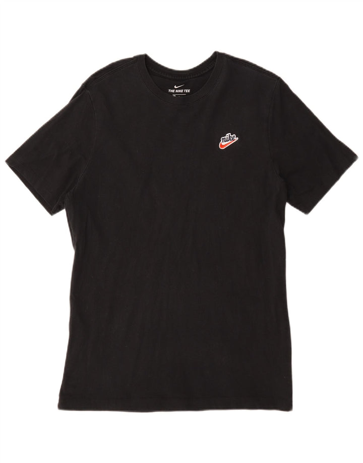 Nike Mens T-Shirt Top Medium Black Cotton
