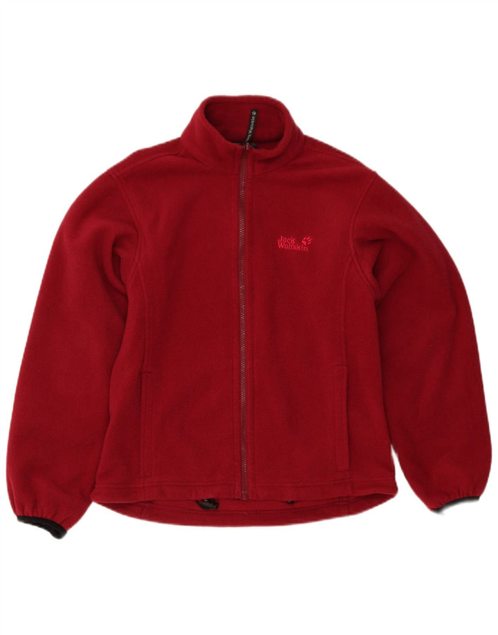 Jack Wolfskin Dame Fleecejakke UK 12/14 Medium Burgundy Polyester