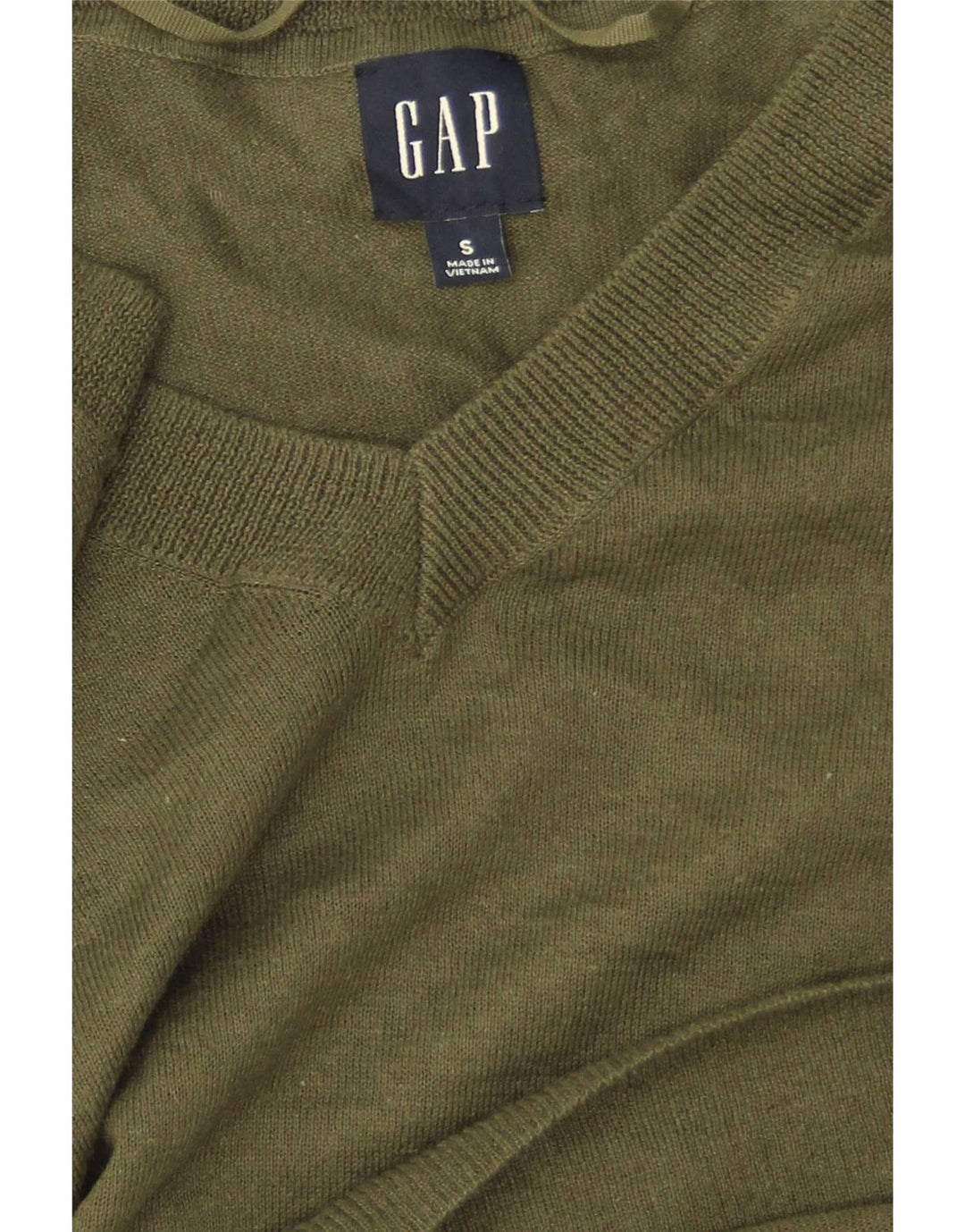 Gap Womens Oversized V-Neck Jumper Sweater UK 10 Small Green