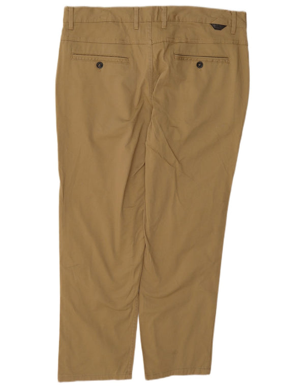 Zara Mens Pantalones Cortos Rectos EU 34 Large W34 L25 Algodón Beige