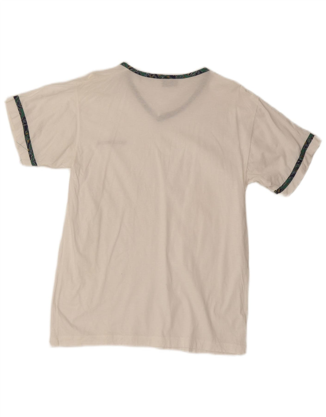 Tricou pentru bărbați Roccobarocco Top Medium Alb Bumbac