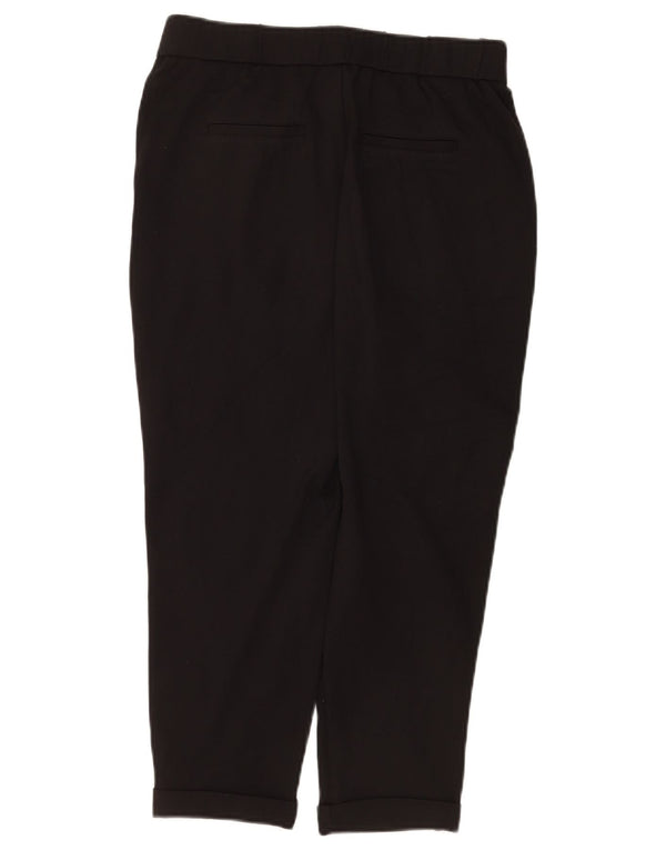 Benetton Womens Tapered Capri Bukser W30 L22 Sort