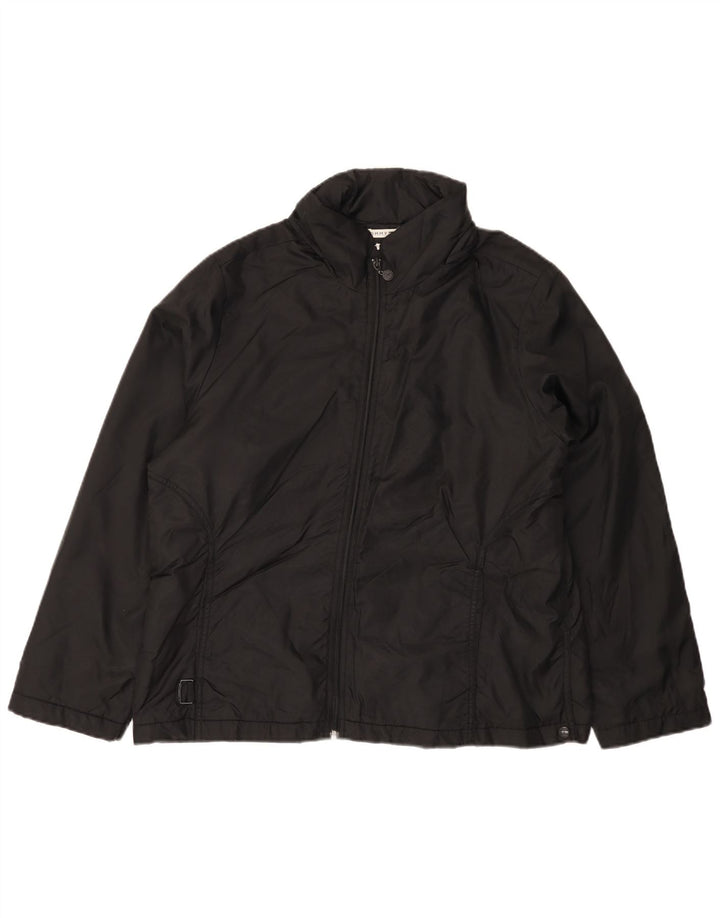 Tommy Hilfiger Womens Windbreaker Jacket UK 18 XL Black Nylon