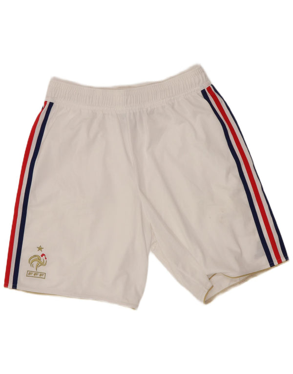 Adidas Mens Federation Francaise De Rugby Sport Shorts Medium White